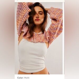 Free People Everyly Knit Bolero in Multi!